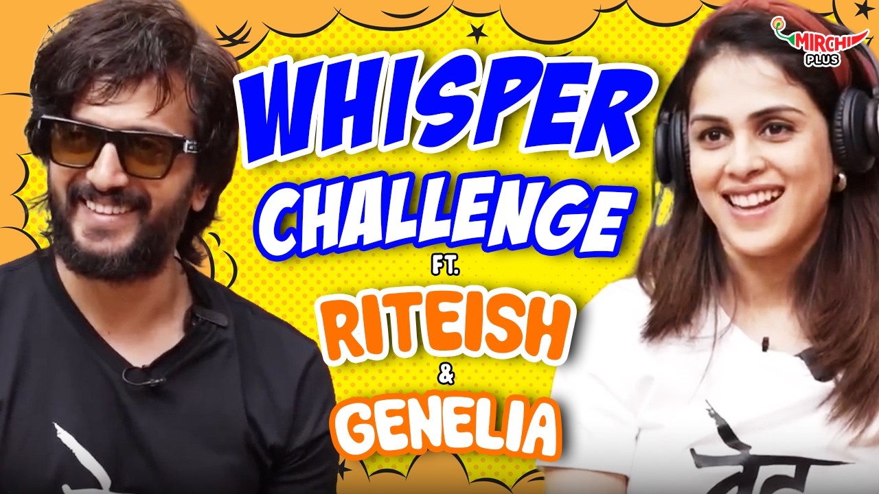 Riteish & Genelia play Whisper Challenge 😄🎧 | Mirchi Plus