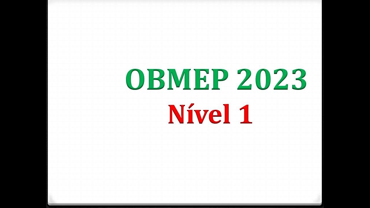 [OBMEP 2023]-NÍVEL 1-QUESTÃO 10 -  1ª FASE