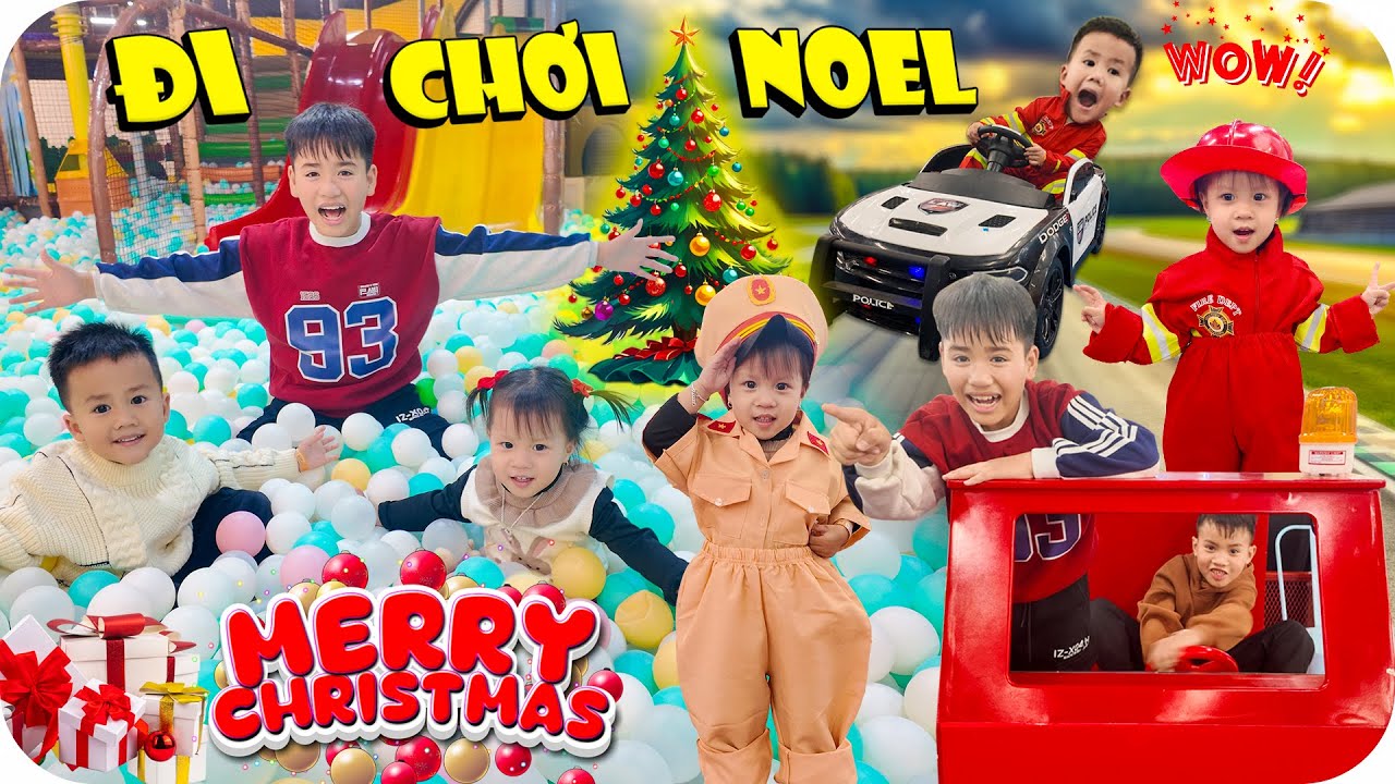 Dẫn 4 Em Bé Siêu Quậy Đi Chơi Giáng Sinh | Minh Khoa TV