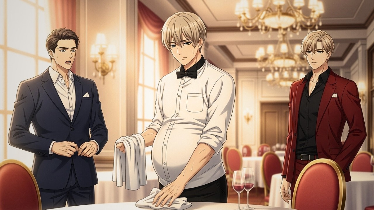 TRIPLET ALPHA KING Freezes When He Sees His Pregnant Ex-Omega Working As a Waiter!