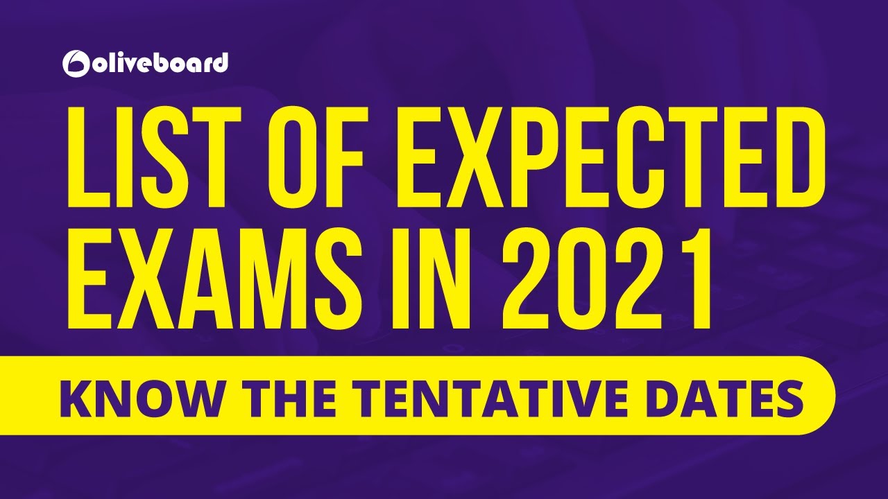 List of Expected Exam in 2021 | Tentative Exam Date | Happy New Year | SBI PO