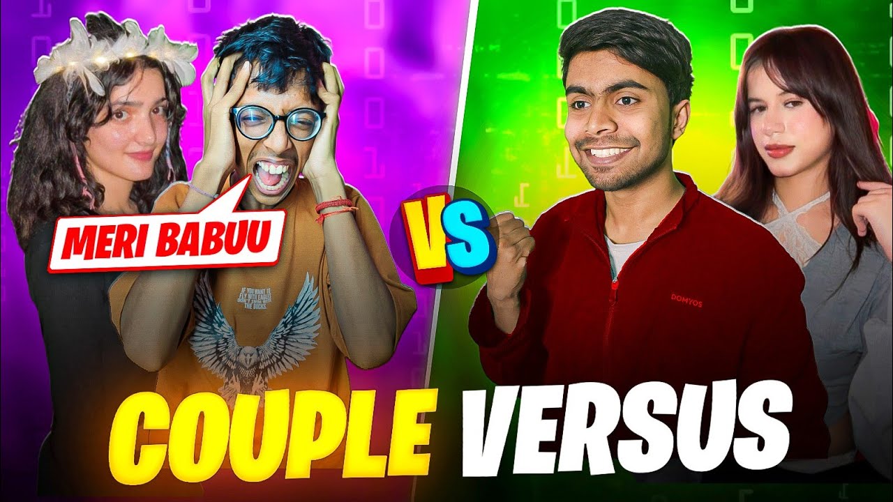 Free Fire Girl Challenge 😂 Couple Vs Huzai & Girlfriend Vs Gmnir & Babu - Garena Free Fire