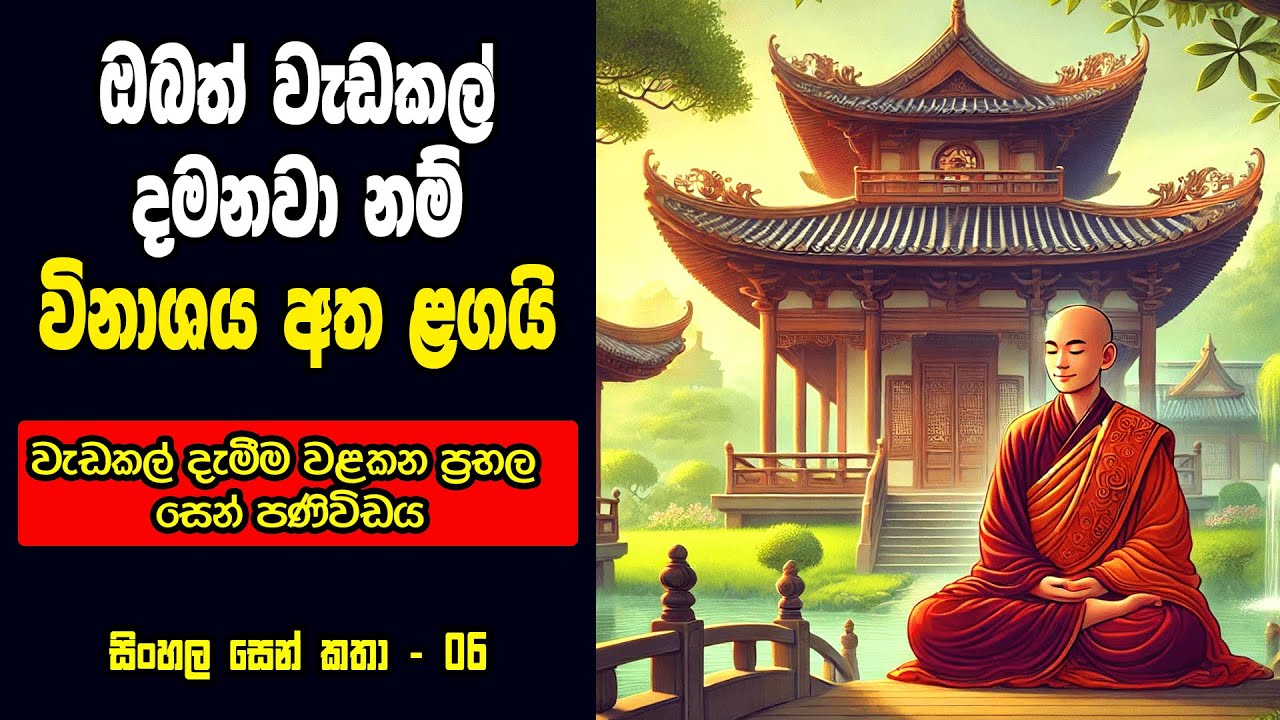 ඔබ වැඩකල් දානවාද? එහෙනම් අනිවාරයෙන් බලන්න How to Avoid Procrastination - Sinhala Zen Story 06