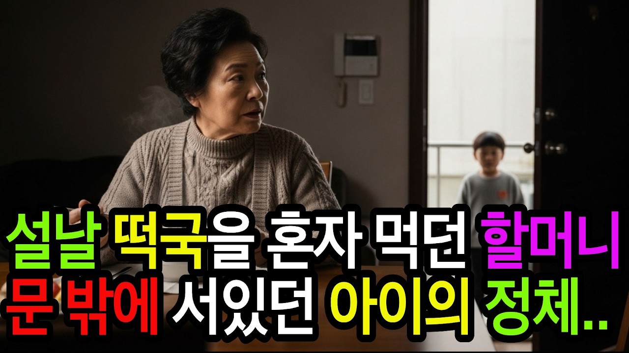 설날 아침, 혼자 떡국 먹던 할머니… 초인종을 누른 아이의 한마디