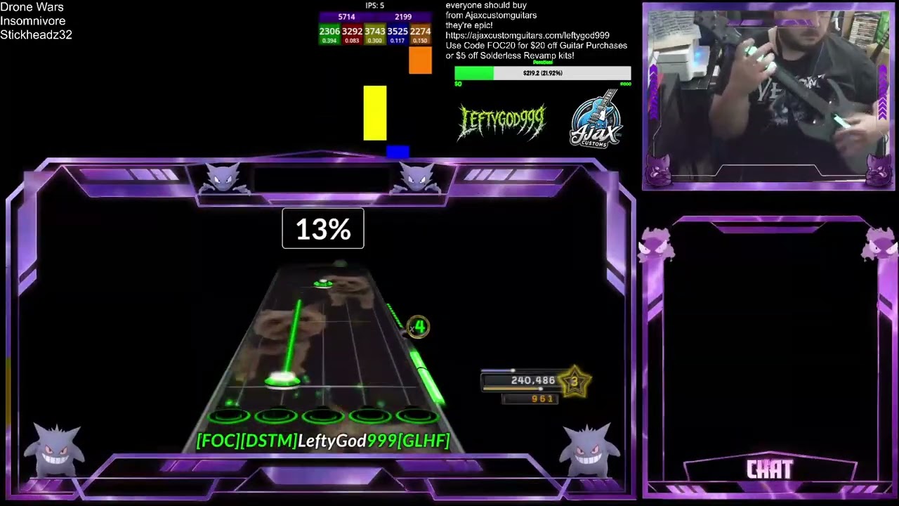 Drone Wars FC 100% Guitar Expert Leftygod999 Dedication to JackCH and Woyons FOC!