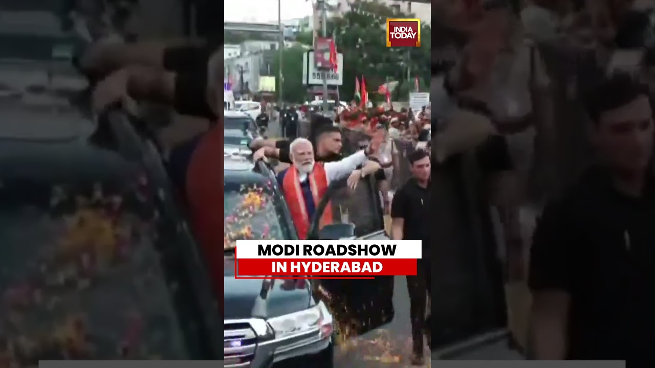 #PMModi Holds #GrandRoadshow in #Secunderabad, #Hyderabad, #Telangana | #pmmodiroadshow #indiatoday