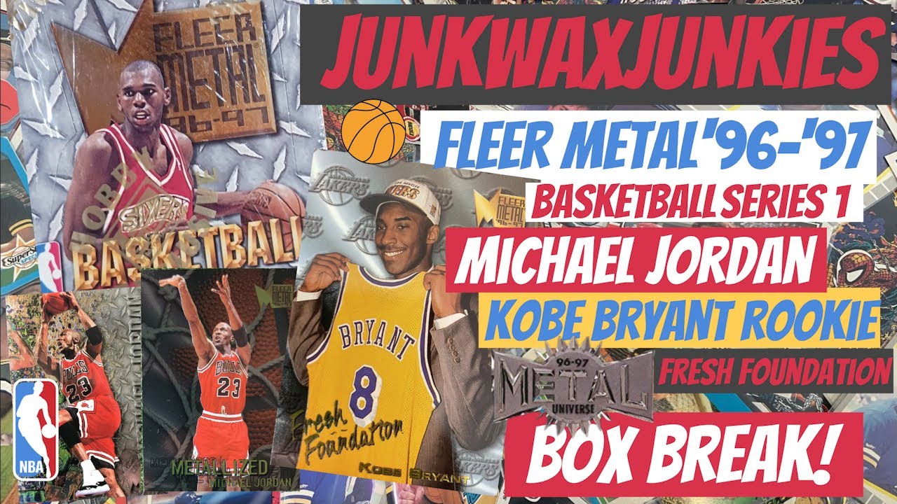 Fleer Metal 96-97 Series 1 Basketball box break Michael Jordan Allen Iverson & Kobe Bryant rookie