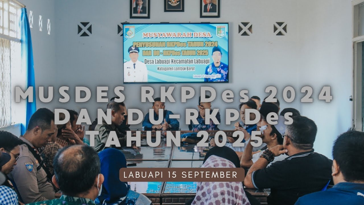 MUSDES RKPDes 2024 DAN DU-RKPDes TAHUN 2025
