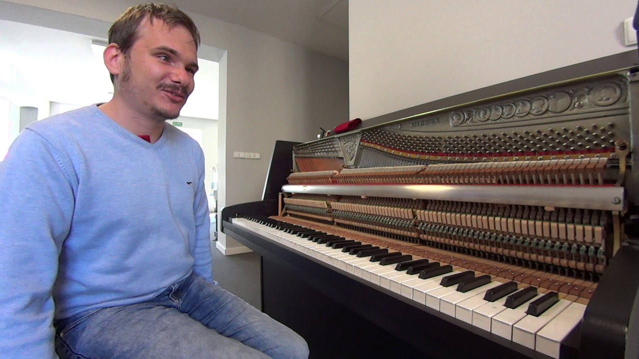 Pianino Ed.Seiler 116 Kitzingen - gra i odpowiada gość-Patryk Matwiejczuk