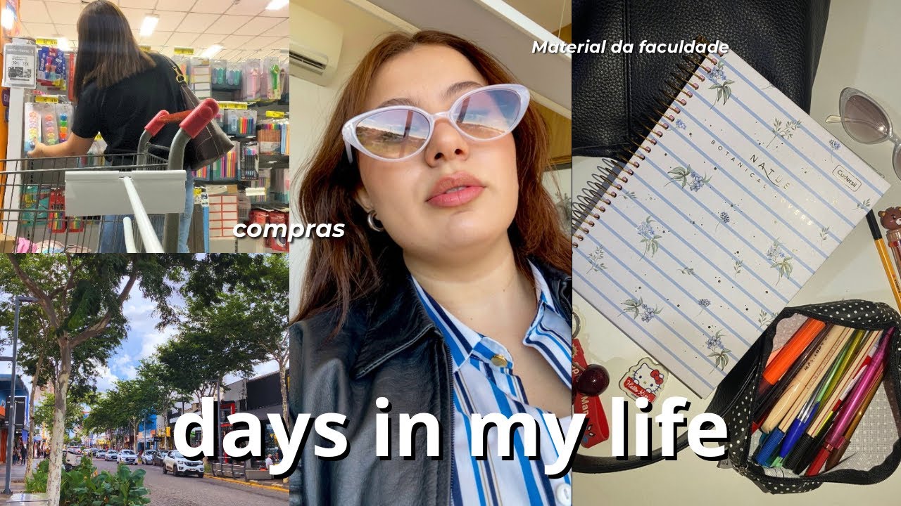 Comprando material da faculdade | comprinhas, cozinha e rotina