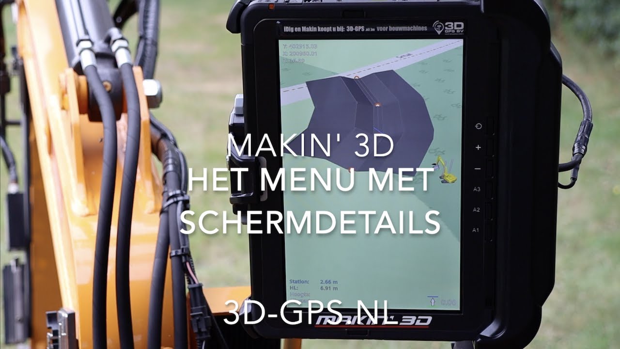 Makin 3D GPS NL Menu scherm details bekeken