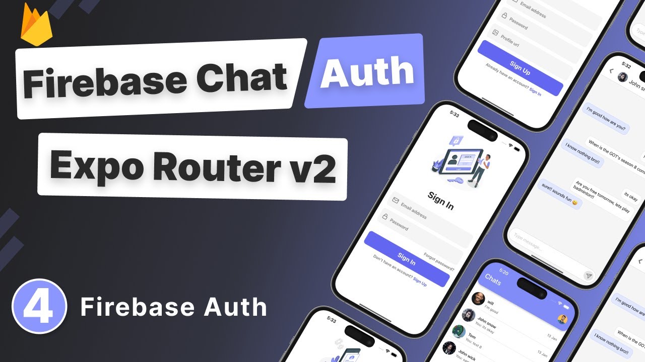 Создание приложения React Native с использованием Firebase Auth & Chat #4 — Firebase Authentication