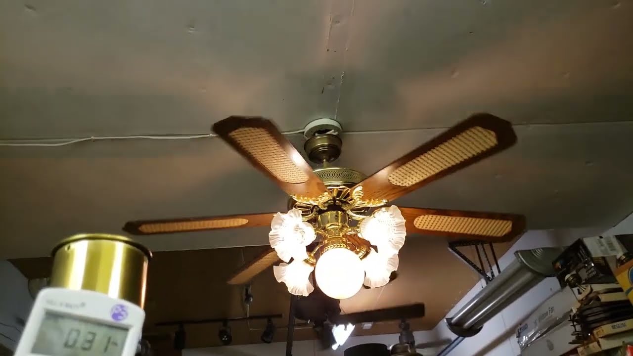 JCPenney 6 Blade Ceiling Fan with cane (1 of 2)
