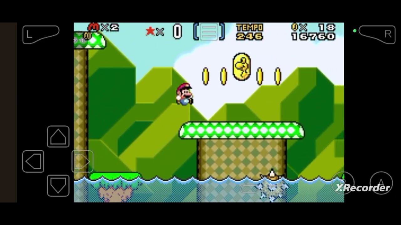Jogando super Mario world 