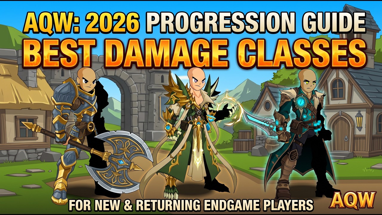 AQW: Гайд по прогрессии 2026: лучшие классы для урона для новых и вернувшихся игроков эндгейма