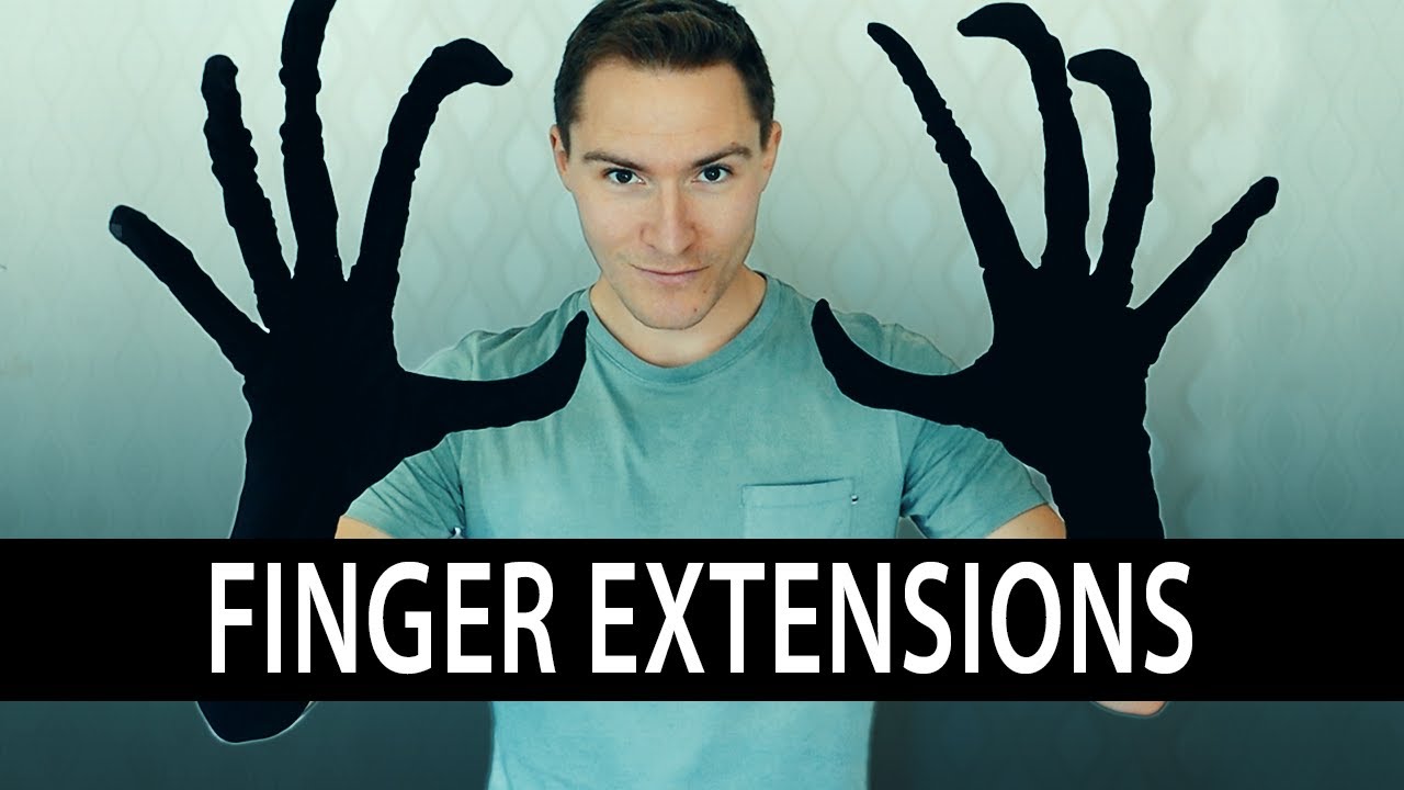 Scary DIY Articulated Finger Extensions