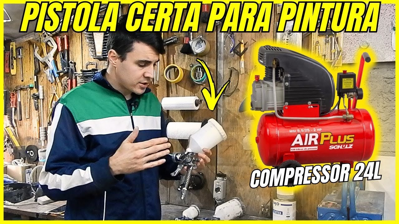 COMO ESCOLHER PISTOLA DE PINTURA AUTOMOTIVA (Para compressor 24 litros) [Dica de Terça]