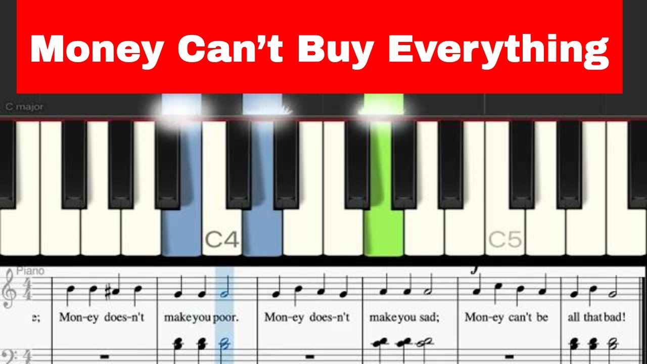 Money Can’t Buy Everything - Easy Piano Tutorial for Beginners - Alfred piano