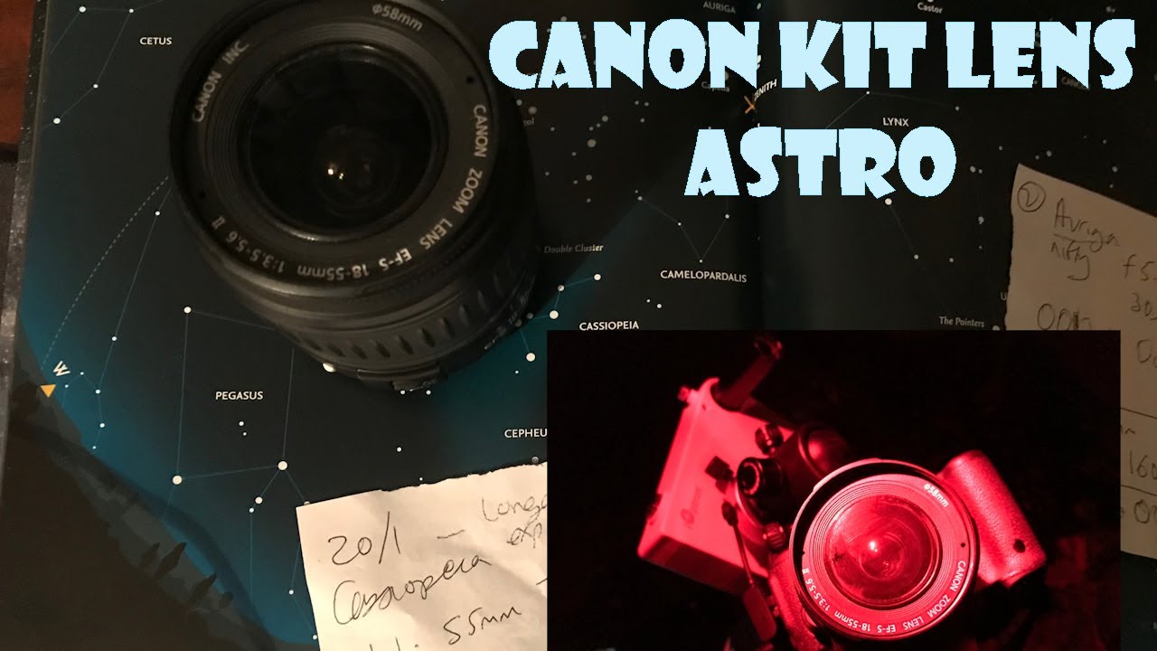 Объектив Canon 18-55 мм для астрофотографии