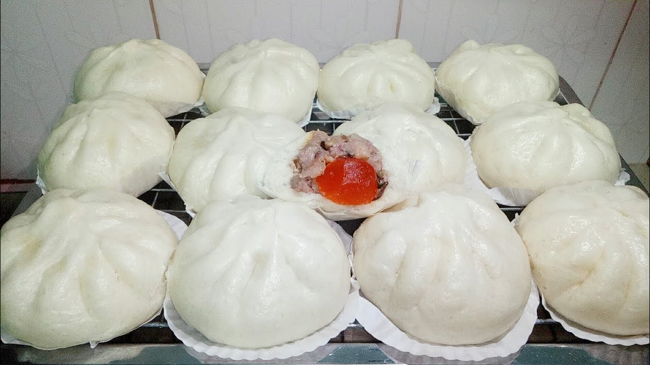 ซาลาเปาหมูสับไข่เค็ม สูตรนวดมือแค่5นาที แป้งนุ่มมากๆ สูตรไส้อร่อยสุดๆ ทำกินทำขายได้เลยจร้า