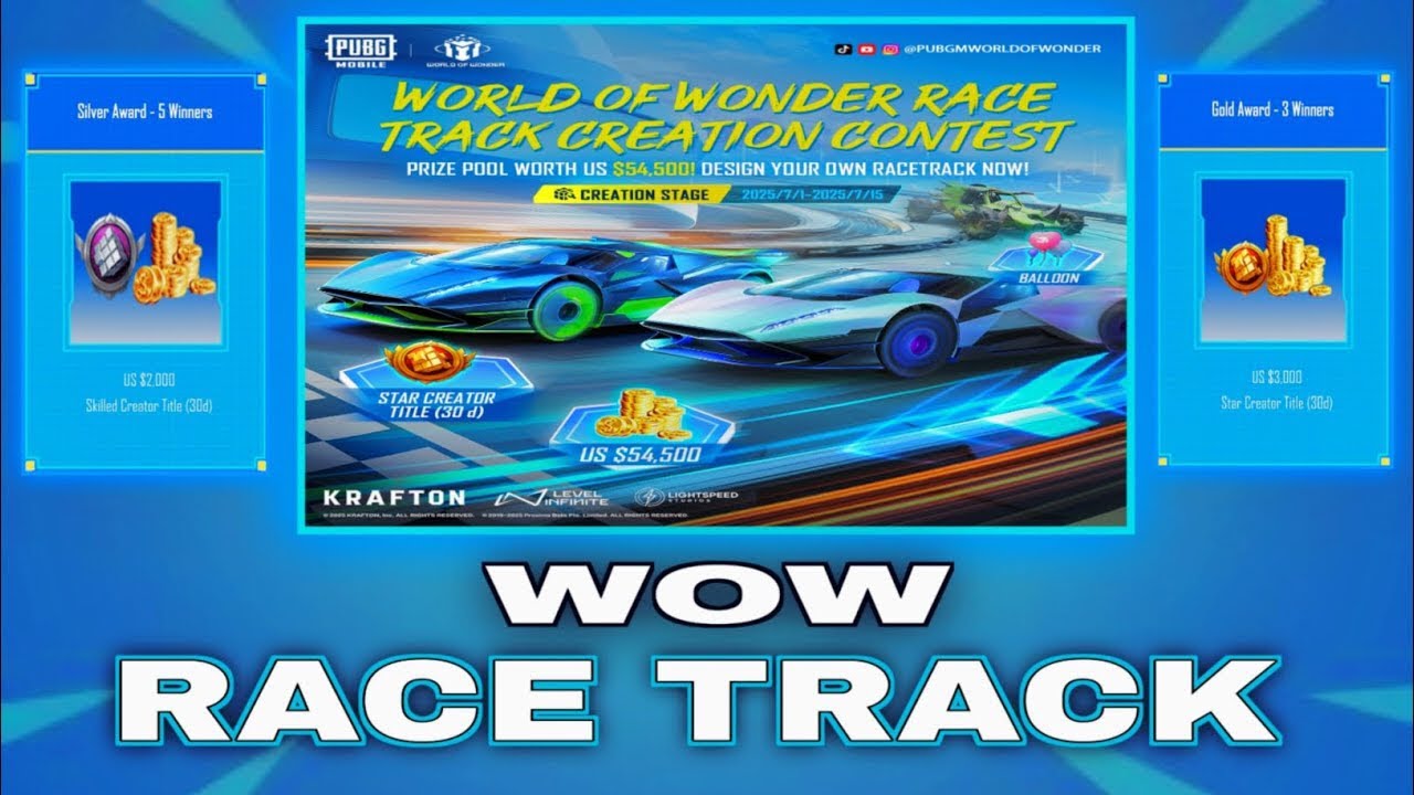 HOW TO RACE TRACK CREATION CONTEST  !  How to use wow prefeb  ! PUBGMOBILE WOW MODE 