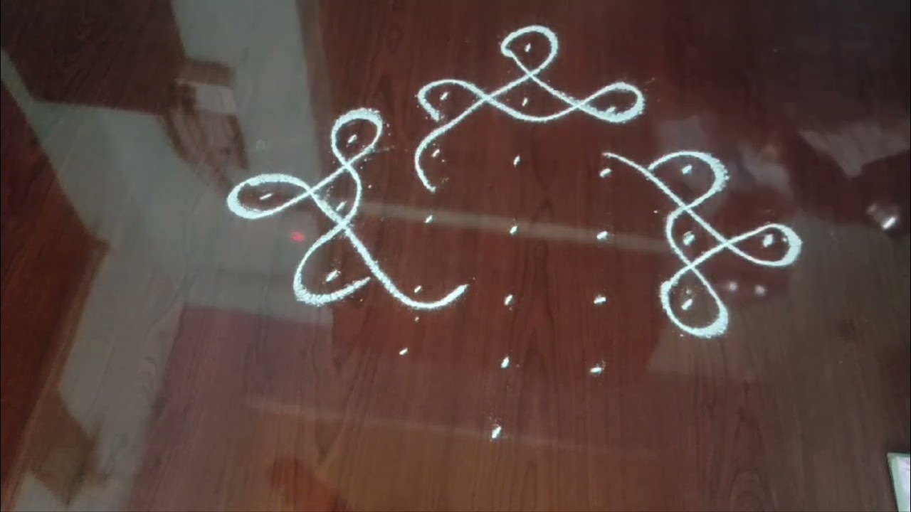 7*1 easy rangoli melikala muggu
