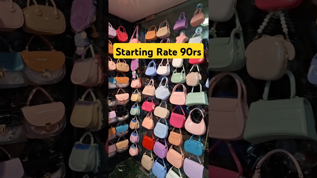 😱 Starting Rate 90rs | Silicon Sling Bag 👛 | Madanpura Bag Market Mumbai #shorts #shortsfeed #bag