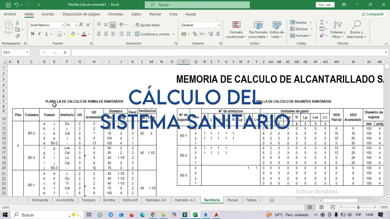 Расчет и проектирование сантехники и сантехники в Excel, AutoCAD и Revit — Жилье 1 