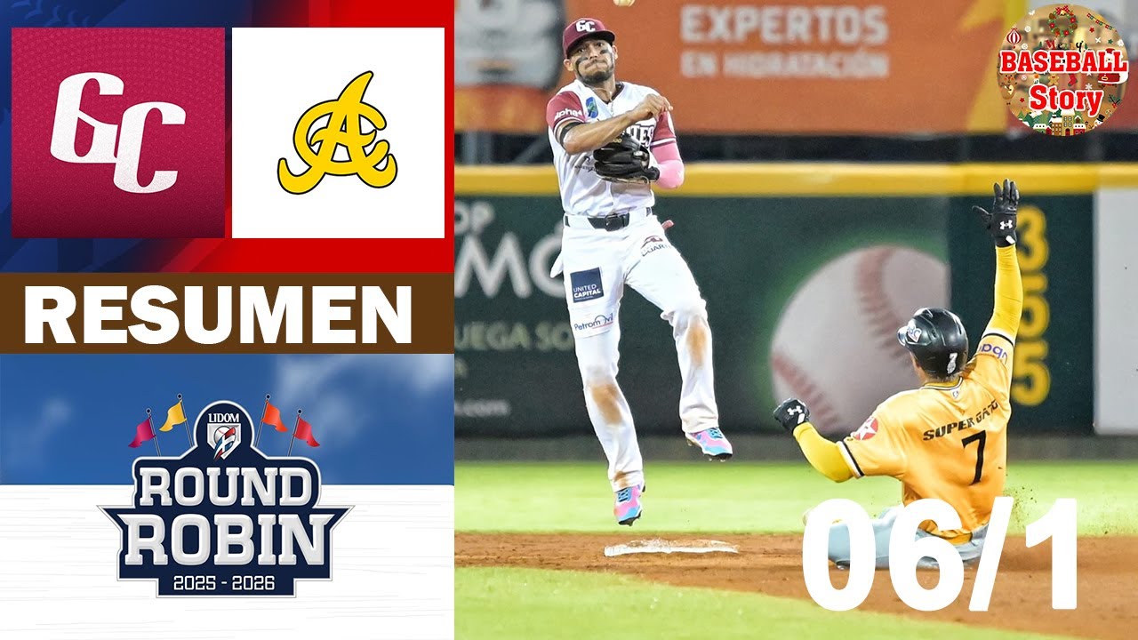 Resumen: Águilas Cibaeñas Vs. Gigantes del Cibao Round Robin (06/1/2026)