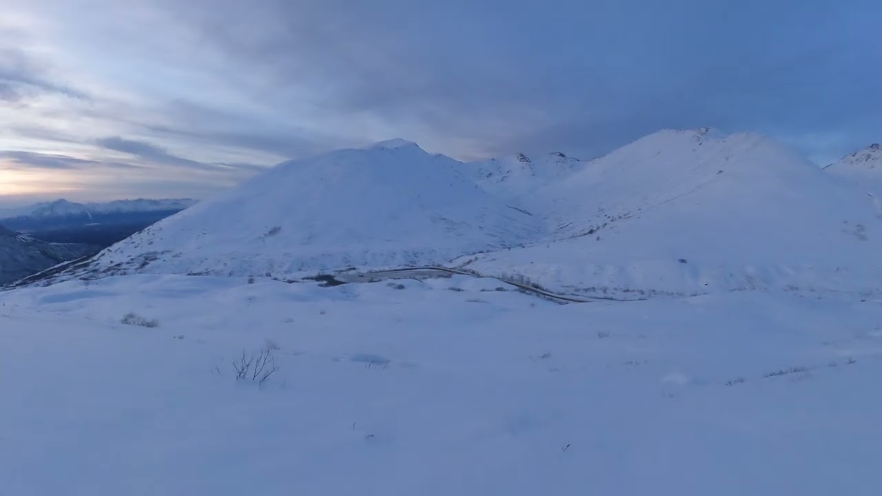 Snowboarding in Alaska