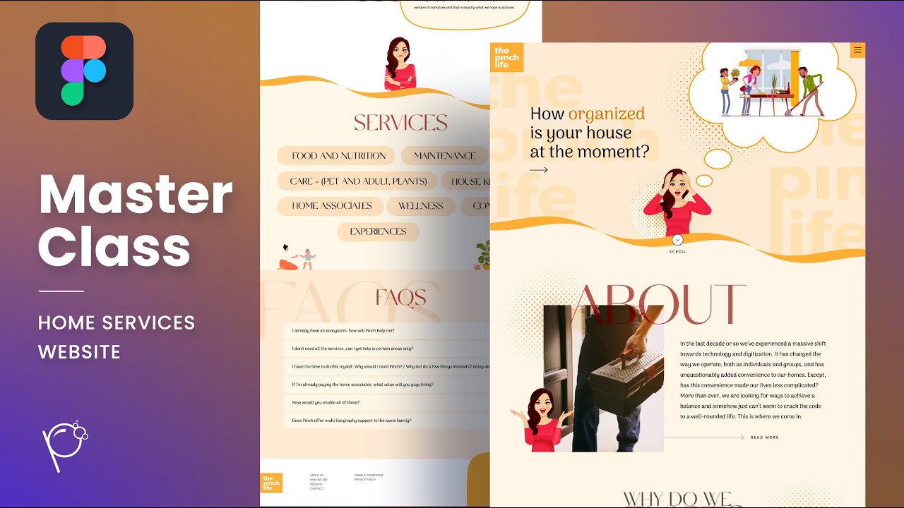 Masterclass 2022 - Home Services website design | Figma tutorial in hindi #figma #uxdesign #uidesign