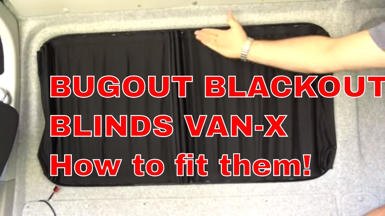 DuB-EnG: CamperVan Bugout Blackout Blinds How to fit van-x curtains VW T6 Transporter convesion job