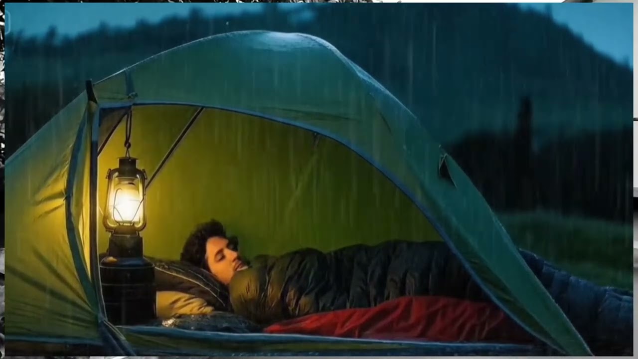 intense Thunderstorm & Heavy Rain on Tent ⛺ | Floating Camp ASMR Rain Sounds 27