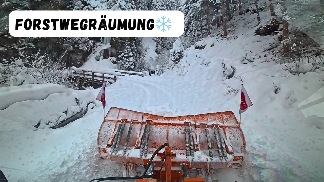 ❄️Schneeräumung auf Forststraßen❄️40cm Neuschnee | Winterdienst in Tirol
