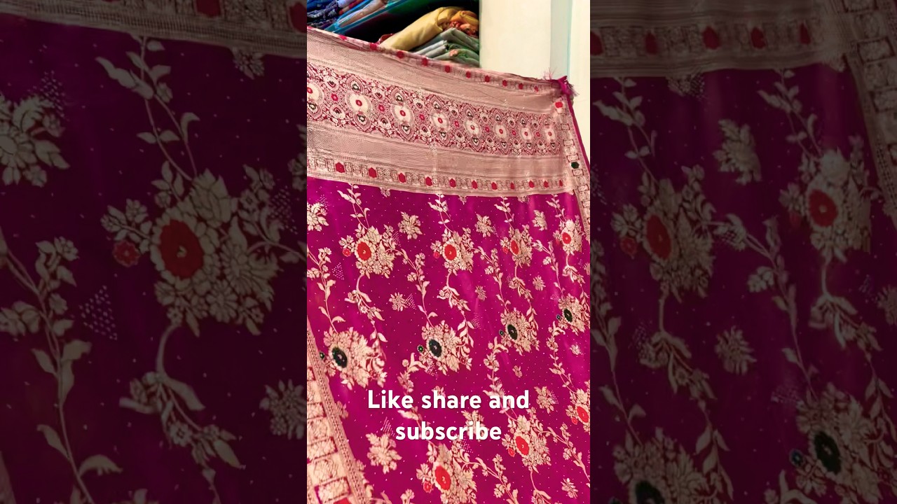 Dola silk sarees with siroski work |wholesale sarees market |#trendingshort #fashion