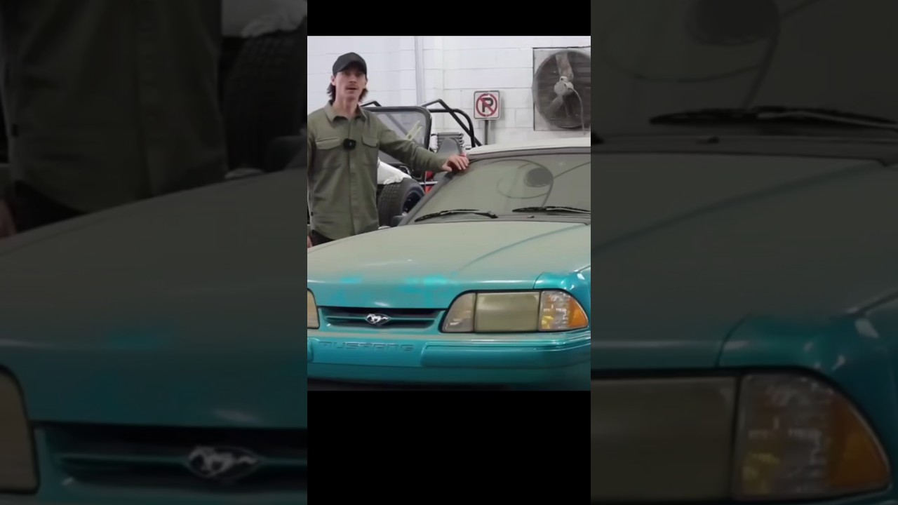 Satisfying Detail on Dusty Mustang 🚘💕 