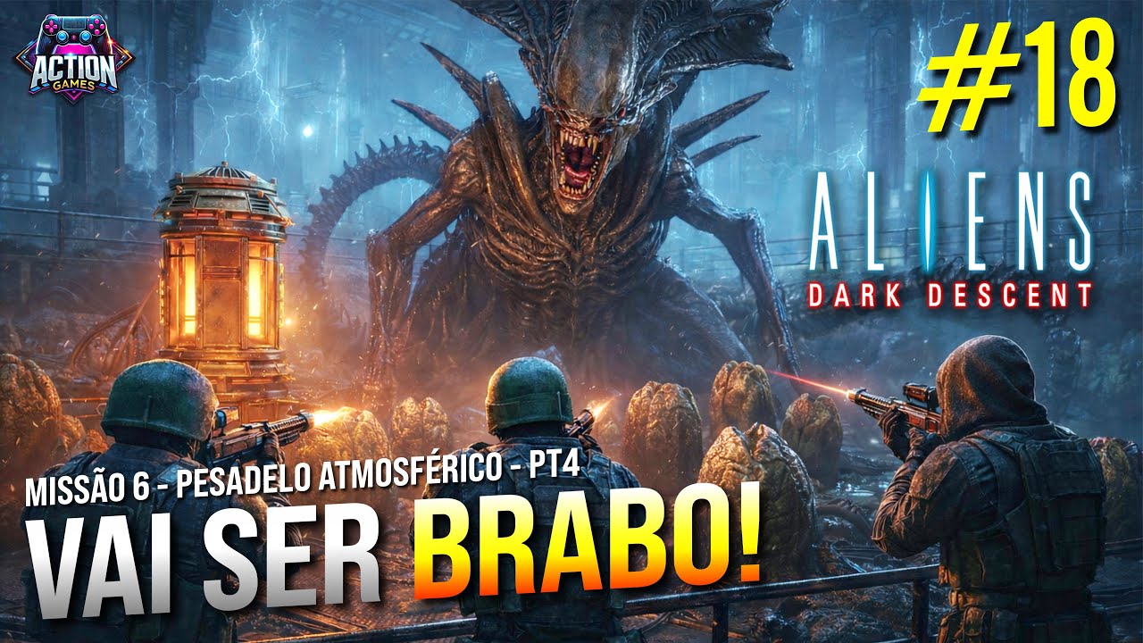 ALIENS: Dark Descent | Parte 18: Alien Queen e O Núcleo Energético NUCLEAR! Pesadelo Atmosférico 4