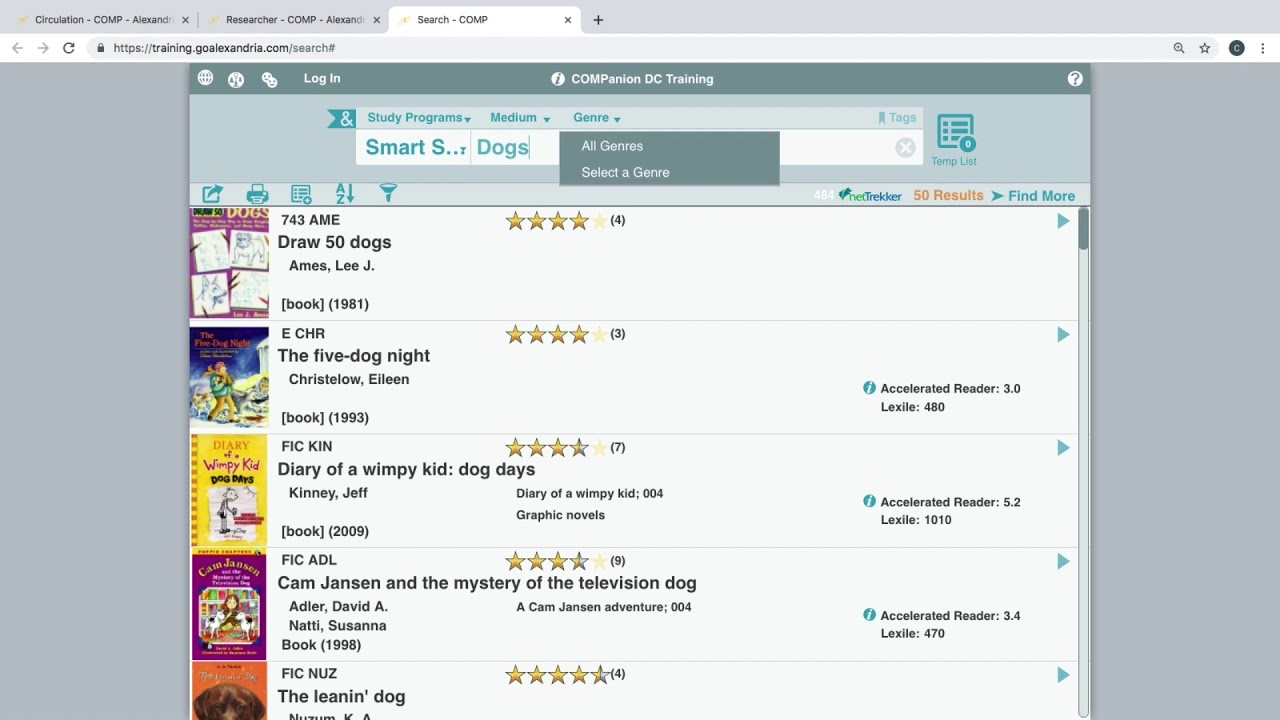 Alexandria University: Search Interface