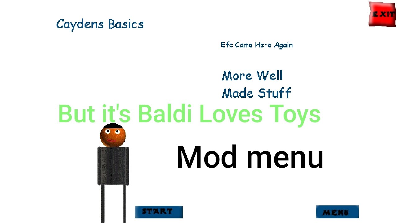Caydens basics But It's Baldi Loves Toys Mod menu android port (Baldi basics mod)