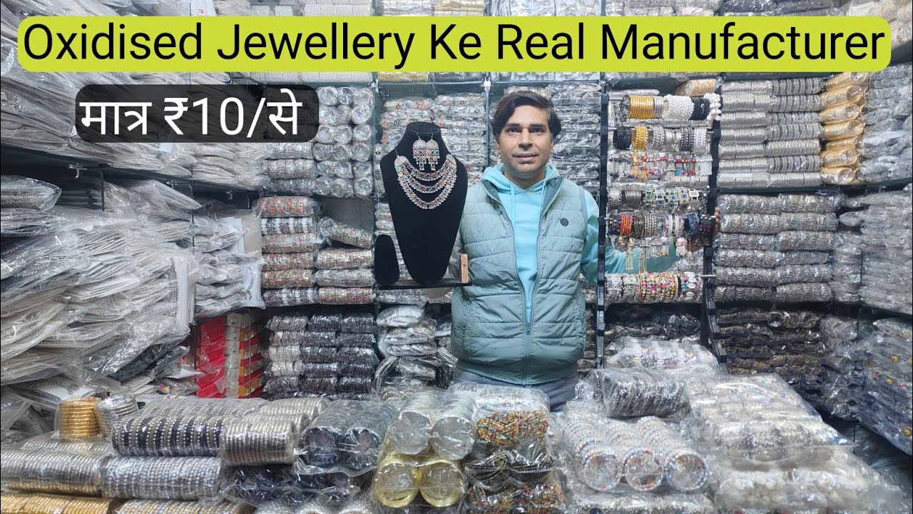 Oxidised Bracelets Wholesale Market in Delhi | Oxidised Jewellery Manufacture Sadar Bazar