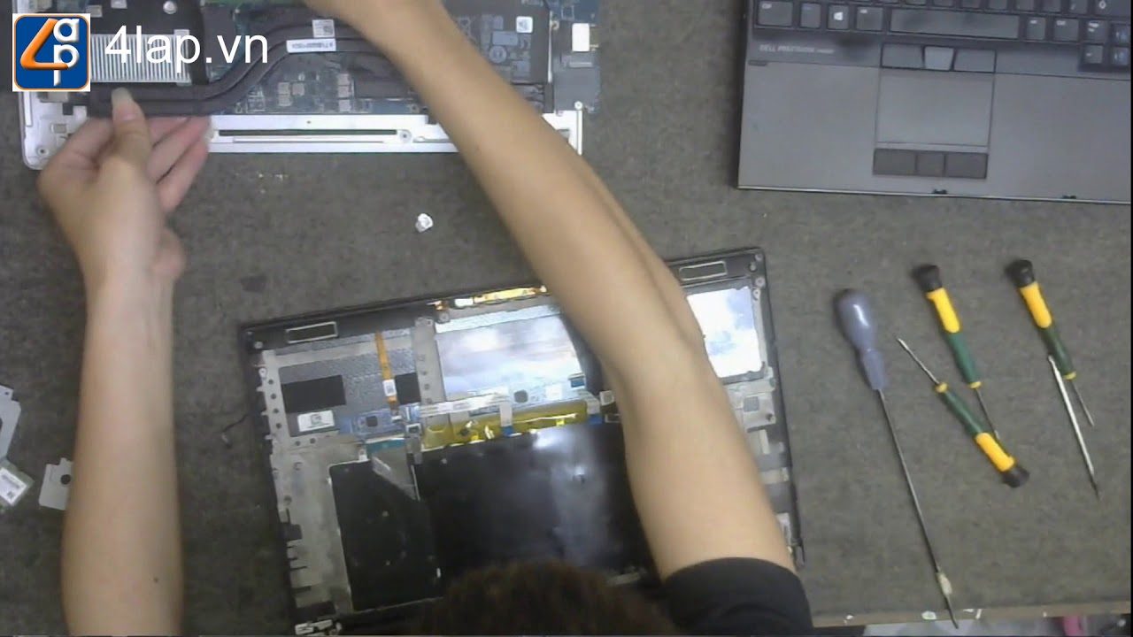 Hướng dẫn tháo lắp vệ sinh quạt cpu Dell Precision M5510 M5520