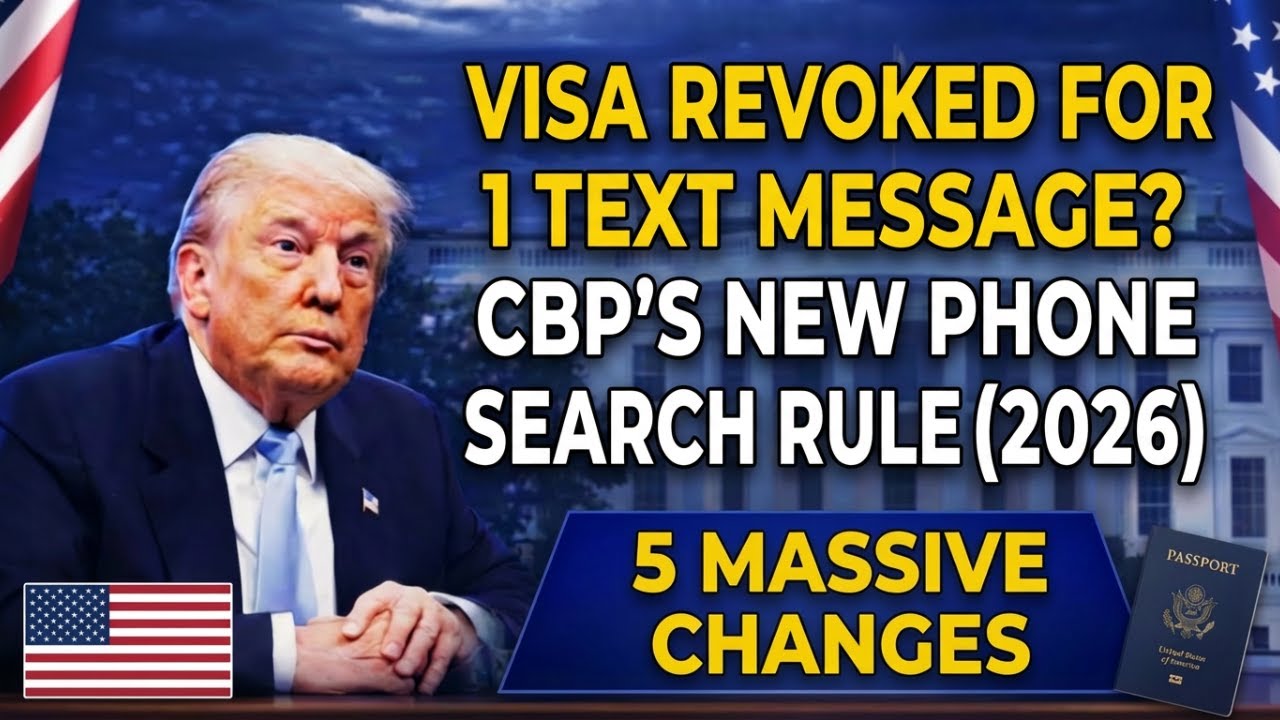Visa Revoked for 1 Text Message  CBP&rsquo;s New Phone Search Rule 2026