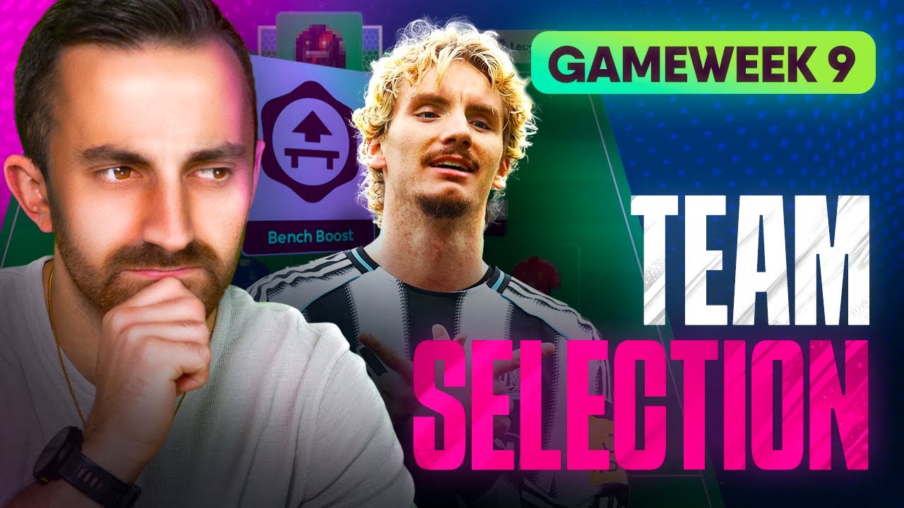 MY GW9 FPL TEAM SELECTION 🔥 | Bench Boost Time? ✅ | Fantasy Premier League 25/26