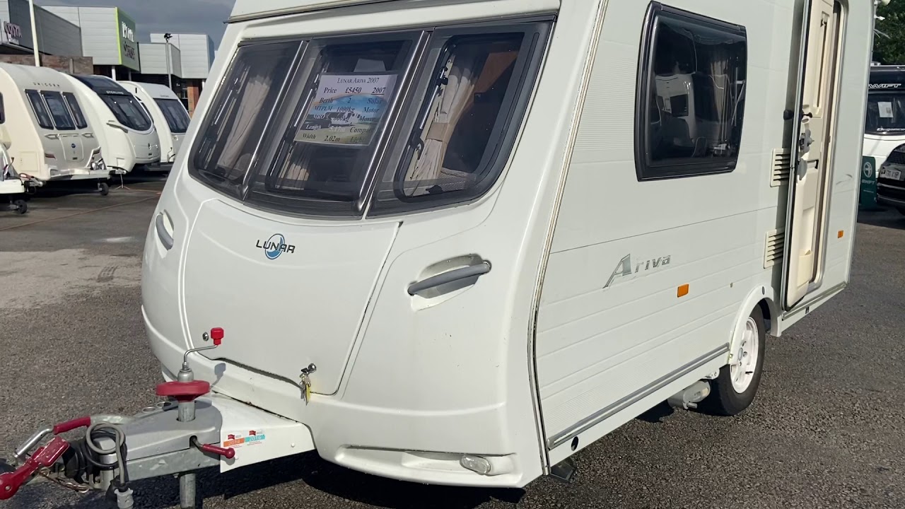 Lunar Ariva 2007 lightweight rear kitchen 2 berth  caravan for sale at North Western Caravans