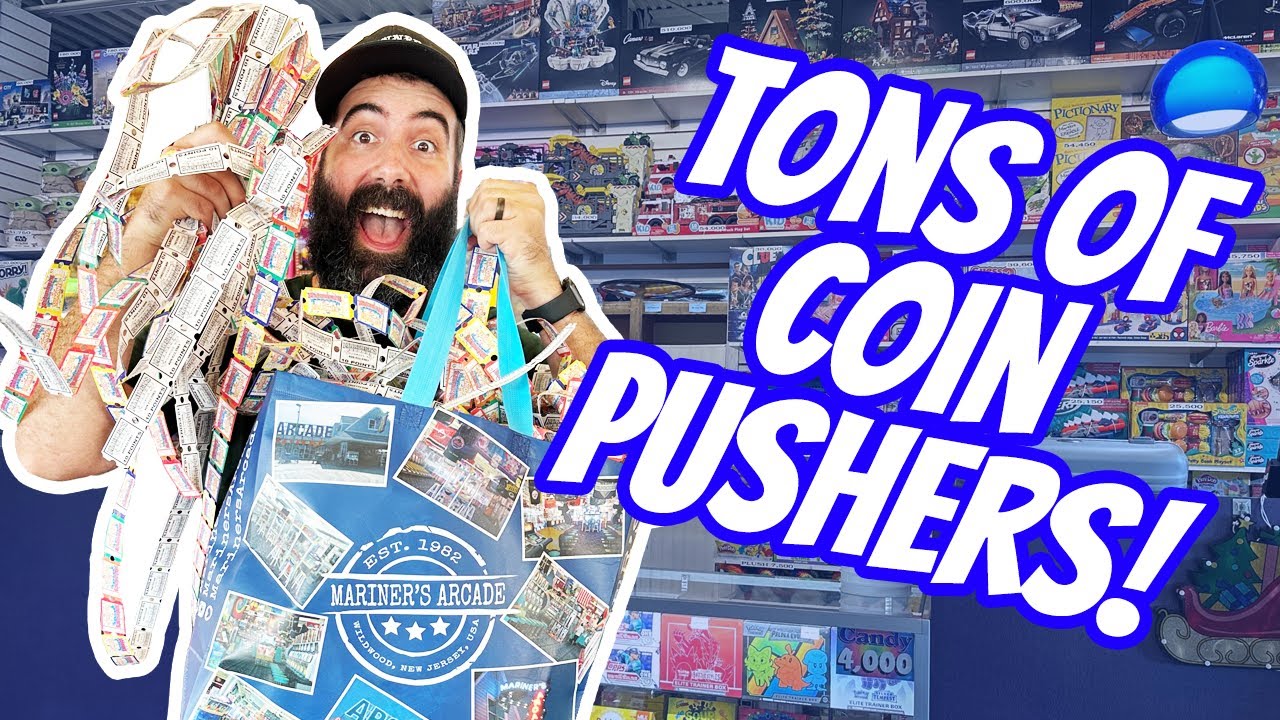 SO Many Coin Pushers and Huge Jackpots at Mariner's Arcade!
