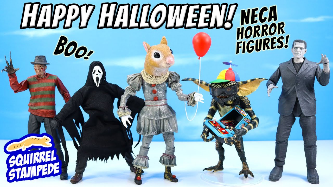 NECA Monsters and Horror Collection Figures Freddy Ghost Face Frankenstein!