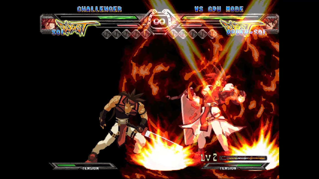GUILTY GEAR XX SLASH - Sol VS Boss Order Sol