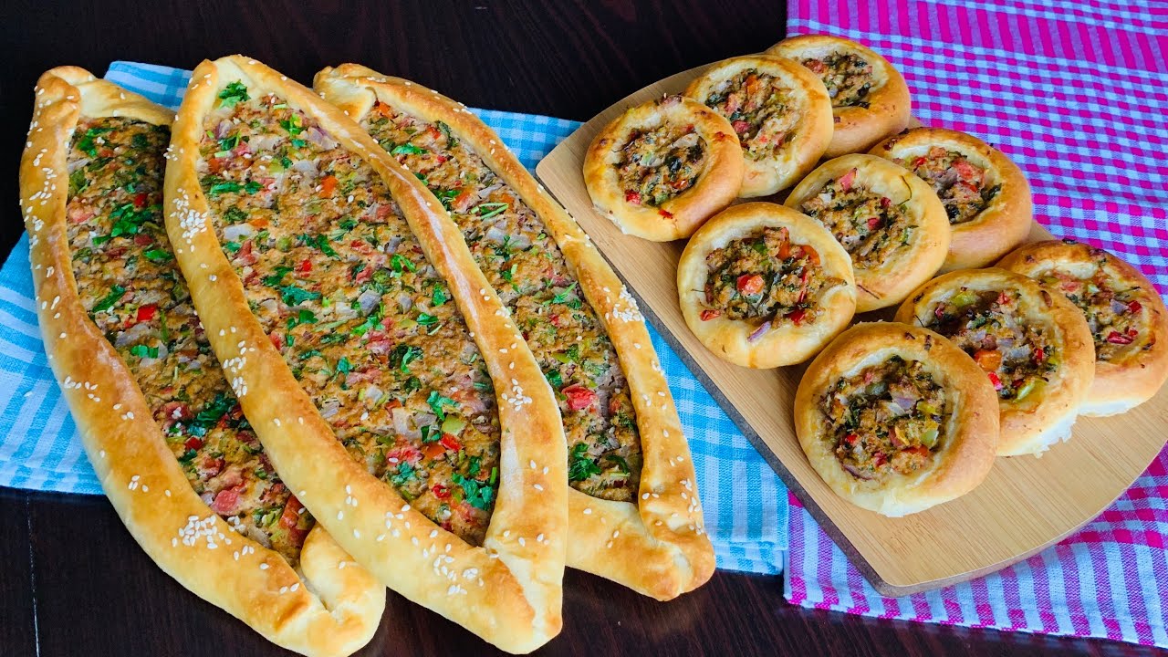 KIYMALI PİDE - TURKİSH PIDE RECIPE BETTER THEN PIZZA - PITA WITH MINCE - CANTIK TARİFİ - پیده ترکی