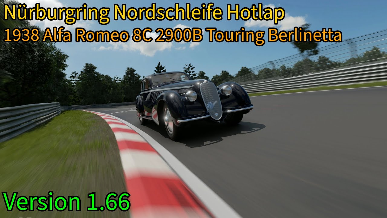 GT7 | Nürburgring Nordschleife Hotlap (1938 Alfa Romeo 8C 2900B Touring Berlinetta)