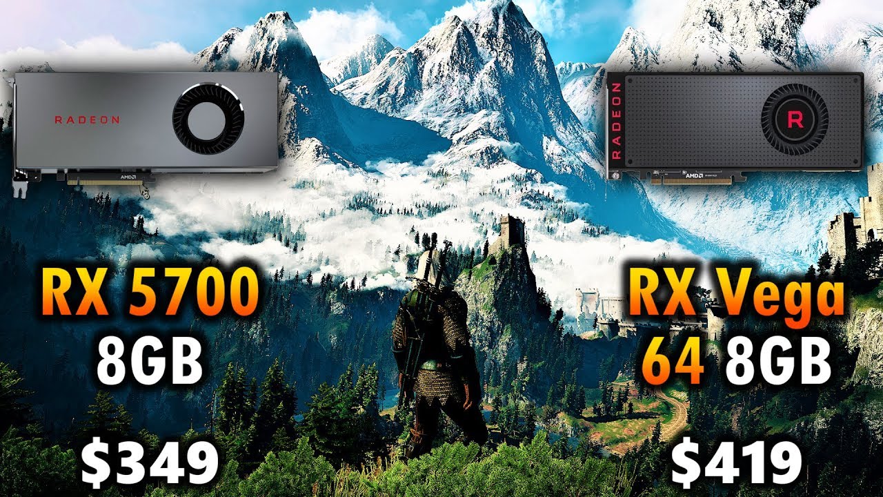 RX 5700 8GB vs RX Vega 64 8GB | AMD Ryzen 5 3600 @4.2GHz